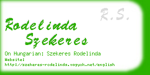 rodelinda szekeres business card